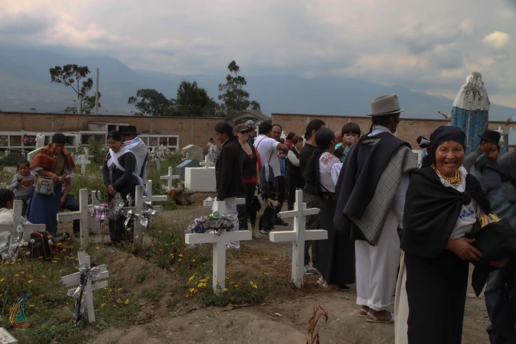 Réunion indigène durant el día de los muertos