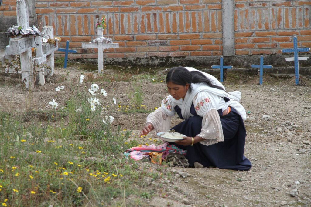 Offrande du gant le Día de los Muertos