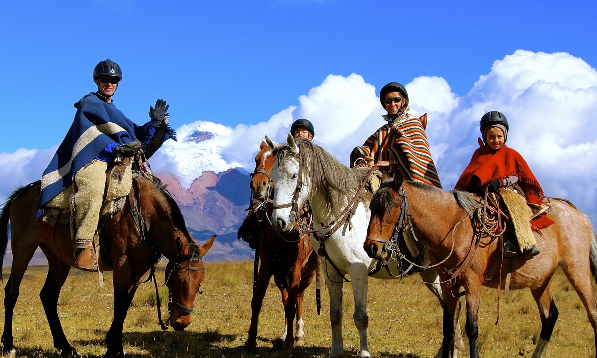 Équateur: randonnée à cheval